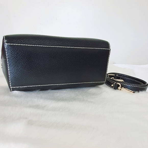 🆕 Kate Spade Alessa Berkeley Lane Leather Crossbody & Handbag. Black & Ivory. - Picture 10 of 15